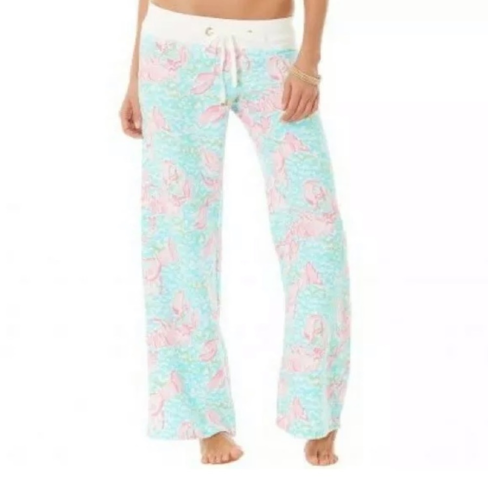 RARE Lilly Pulitzer Beach Pant Lobstah fits xs
